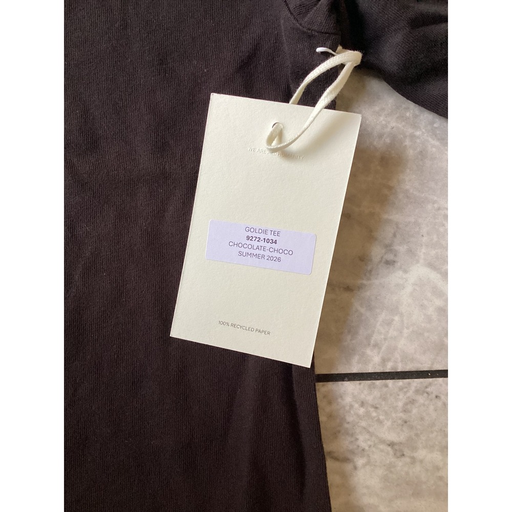 Citizens of Humanity Goldie Tee Chocolate Brown Crewneck T-Shirt 9272-1034 Sz S - Picture 4 of 8